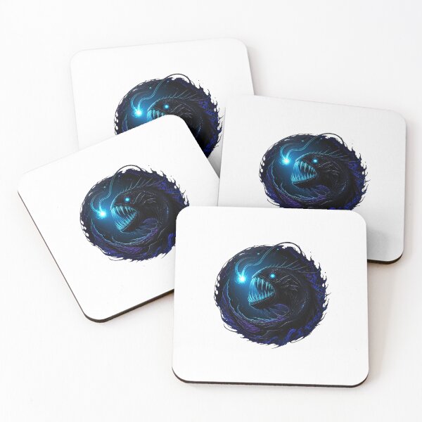 Item preview, Black Devil Anglerfish Deep Sea Natural History Art designed and sold by AMICO77.