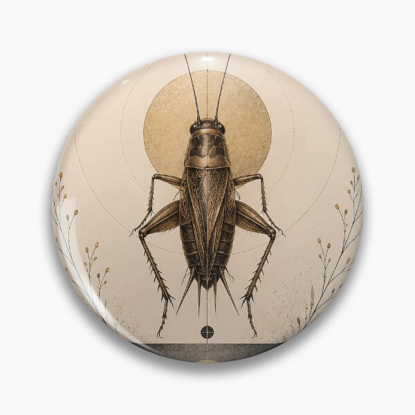 Item preview, The Keeper of Stillness – Mystical Cricket Nature Art designed and sold by SacredLensV.