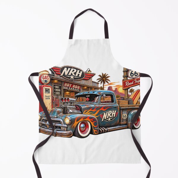Item preview, Route 66 Hot Rod Pickup designed and sold by Normandy Road Heritage™ - Vintage Garage Art.