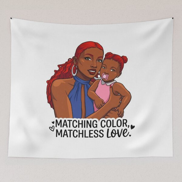 Item preview, Matching Color, Matchless Love Sticker: Mother and Daughter designed and sold by QueenNightLife.
