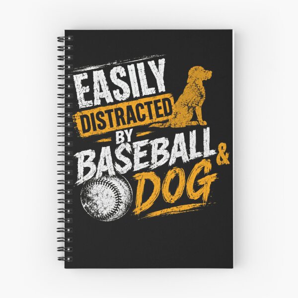 Item preview, Easily Distracted By Baseball & Dog Baseball Fan Dog Owner designed and sold by HumansStuck12.