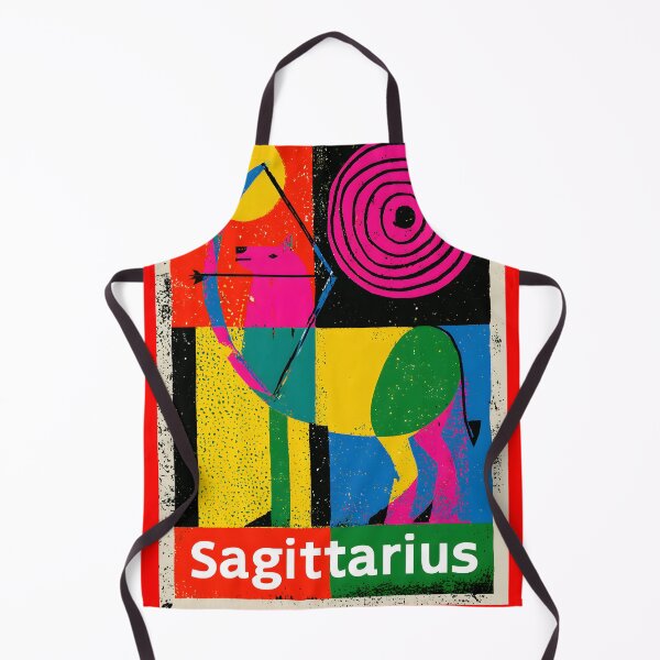 Item preview, Sagittarius Zodiac Energy in Vibrant Geometric Patterns with Bold Contemporary Astrology Wall Art designed and sold by OlfactoART Studio.