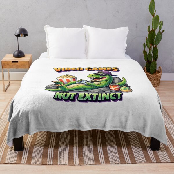 Item preview, Video Games Not Extinct Funny T Rex Gamer Dinosaur Design designed and sold by The-T-In-Retro.