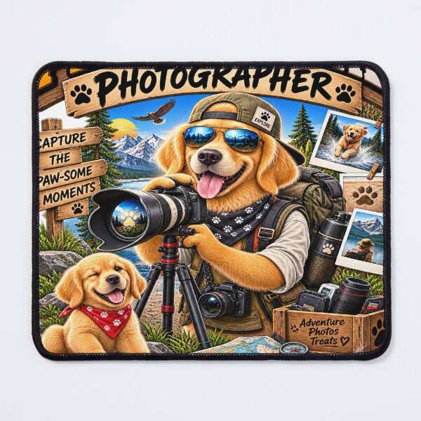 Item preview, Paw-Fessional Photographer Dog – Funny Photography Dog Gift designed and sold by TeeVibeHaus.