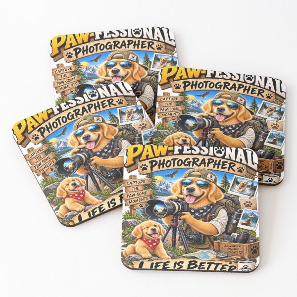 Item preview, Paw-Fessional Photographer Dog – Funny Photography Dog Gift designed and sold by TeeVibeHaus.