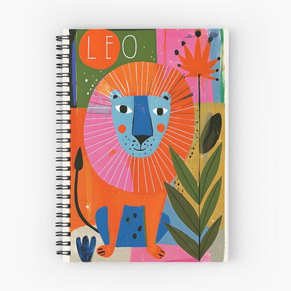 Item preview, Leo Zodiac Majesty with Bold Geometric Forms and Vibrant Floral Astrology Wall Art designed and sold by OlfactoART Studio.