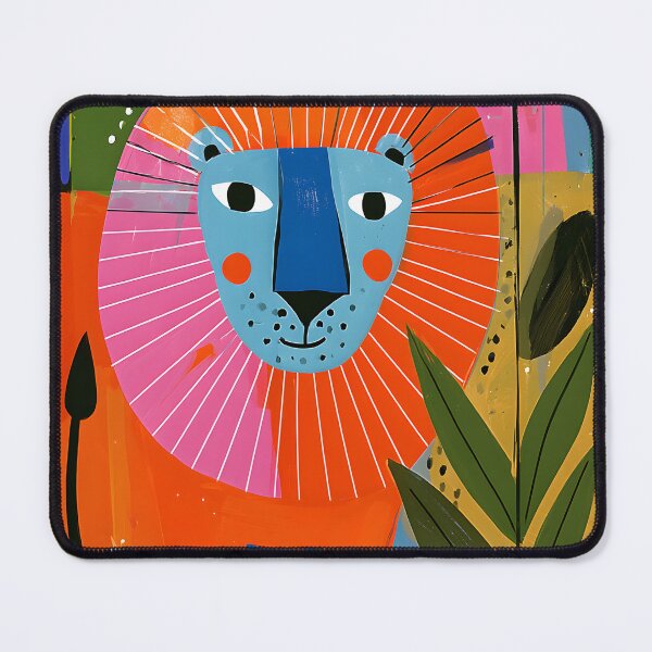 Item preview, Leo Zodiac Majesty with Bold Geometric Forms and Vibrant Floral Astrology Wall Art designed and sold by OlfactoART Studio.