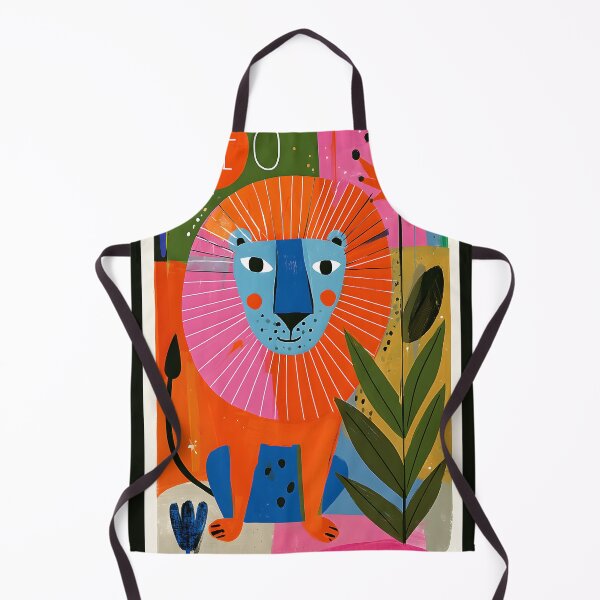 Item preview, Leo Zodiac Majesty with Bold Geometric Forms and Vibrant Floral Astrology Wall Art designed and sold by OlfactoART Studio.