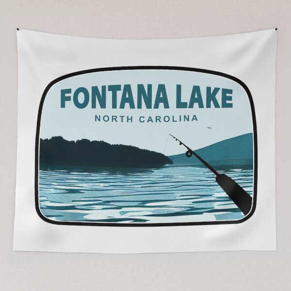Item preview, Fontana Lake North Carolina Fishing Rod designed and sold by Esskay Designs.