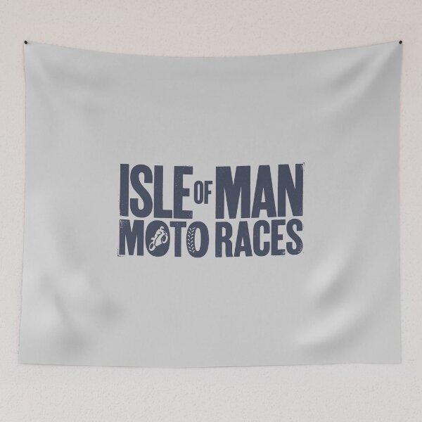 Item preview, Isle of Man Moto Races Bold Biker Typography Racing designed and sold by KiwiRider.