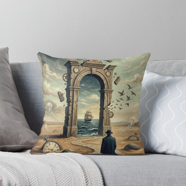 Item preview, Surreal Time Portal Art Print | Salvador Dali Style Desert Wall Decor designed and sold by ART BOND.