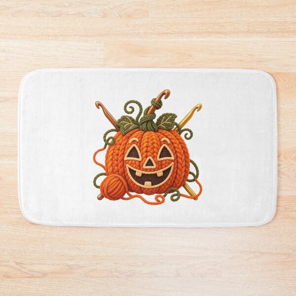 Item preview, Crochet Pumpkin Autumn Yarn Craft Botanical Art designed and sold by AMICO77.