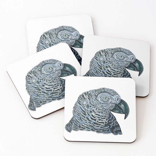 Item preview, Grey Parrot (no background) designed and sold by Ruby Tiger Creations.