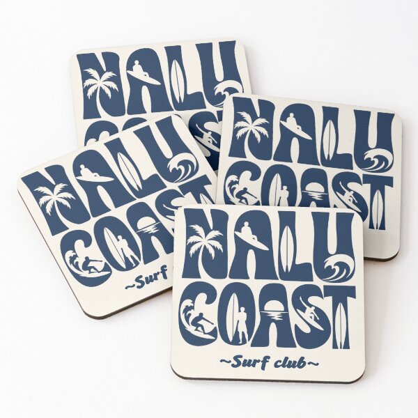 Aperçu de l'œuvre Club de surf NALU COAST | Typographie surf rétro créée et vendue par Nalu Coast.