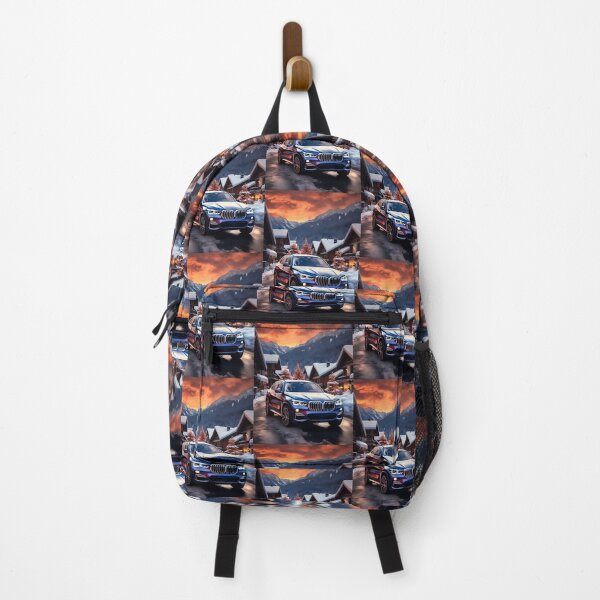 Item preview, Stylish Suv Surrounded By Alpine Cabins Winter Landscape | Limited Edition designed and sold by zouhair96.
