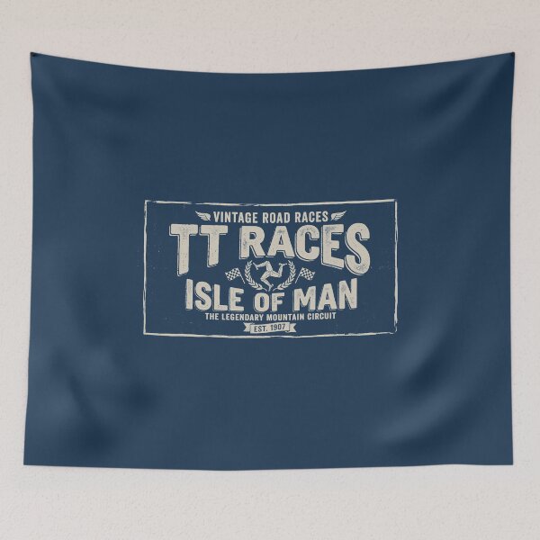 Item preview, Isle of Man Moto Races Bold Biker Typography Racing designed and sold by KiwiRider.
