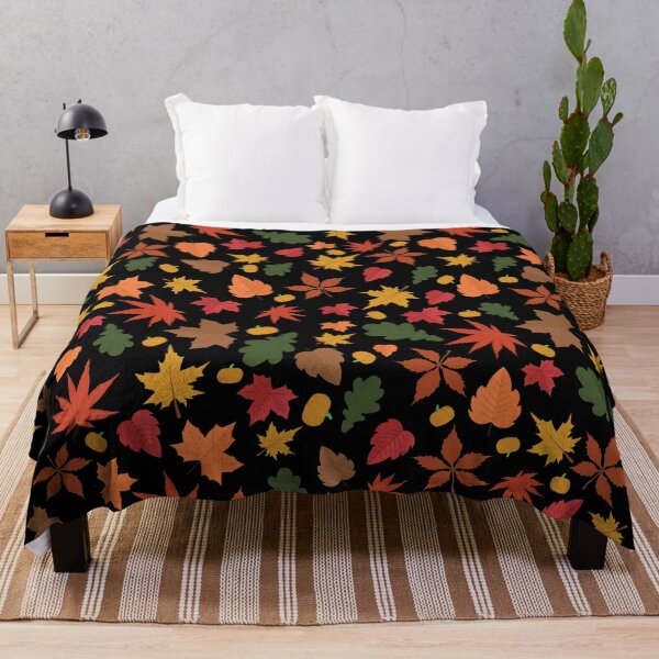 Item preview, Cozy Autumn Leaves & Pumpkins Fall Pattern designed and sold by Hallowed Artistry.
