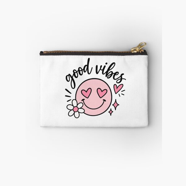 Item preview, Good Vibes Smiley – Cute Pink Minimalist Sticker designed and sold by StickyDelights.