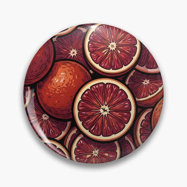 Item preview, Blood Orange Citrus Pattern Illustrated Fruit designed and sold by RkskArt.