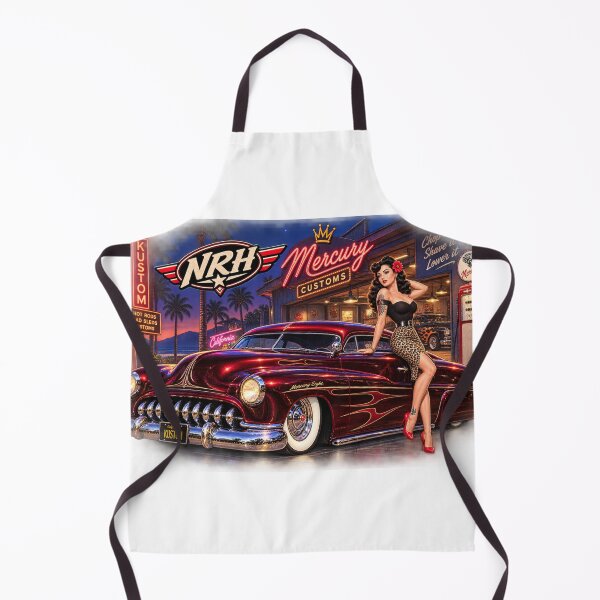Item preview, Mercury Custom Lead Sled Cruiser designed and sold by Normandy Road Heritage™ - Vintage Garage Art.