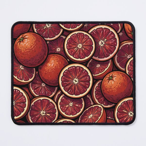 Item preview, Blood Orange Citrus Pattern Illustrated Fruit designed and sold by RkskArt.