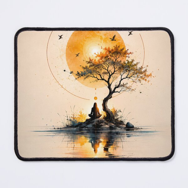 Item preview, Stillness Beneath the Sun – Meditation Landscape Wall Art designed and sold by SacredLensV.
