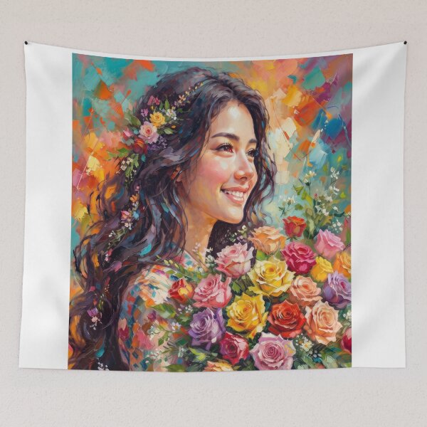 Item preview, Women and Flowers designed and sold by PP&RAINBOW SHOP.