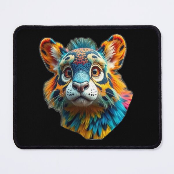 Item preview, Colorful Neon Tiger Cute Fantasy Cub designed and sold by MariaPCMaria.