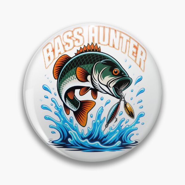 Item preview, Bass Hunter – Fishing T-Shirt & Angler Graphic designed and sold by NeonSketch Lab.