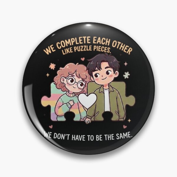 Item preview, Different Pieces, Perfect Together – Cute Puzzle People designed and sold by Merida7.