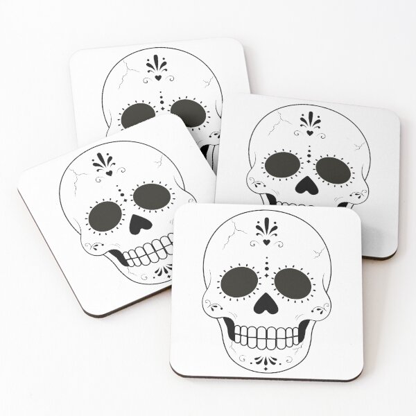 Item preview, Day of the Dead Sugar Skull Ornament and Decorative Elements designed and sold by DoveArtDesigns.