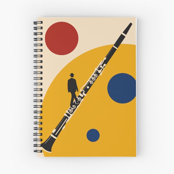 Item preview, Walking the Clarinet | Surreal Clarinet Art Print | Bauhaus Music Print | Modern Woodwind Art designed and sold by Studio pod Burom.