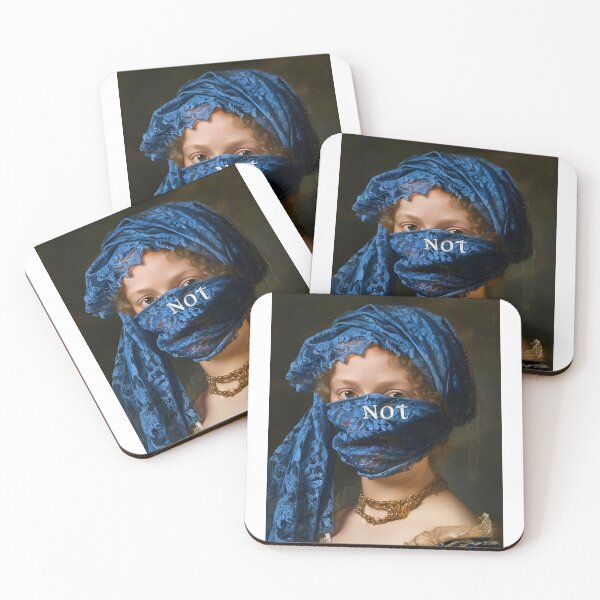 Item preview, Not Blue Renaissance Surrealist Portrait Fine  designed and sold by iconiicc.