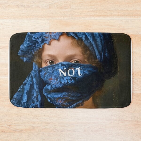 Item preview, Not Blue Renaissance Surrealist Portrait Fine  designed and sold by iconiicc.