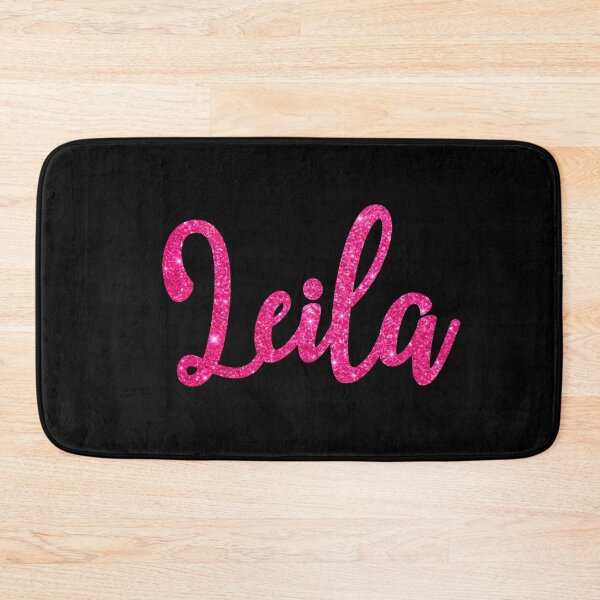 Item preview, Leila Hot Pink Sparkly Personalised Name Design designed and sold by CamilasPrints.