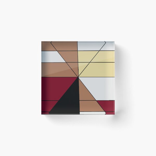 Item preview, Shapes In Colors Of Brown, Burgundy, White & Black designed and sold by VlwHuesOfArt.