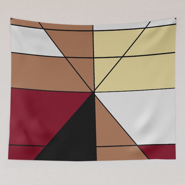 Item preview, Shapes In Colors Of Brown, Burgundy, White & Black designed and sold by VlwHuesOfArt.