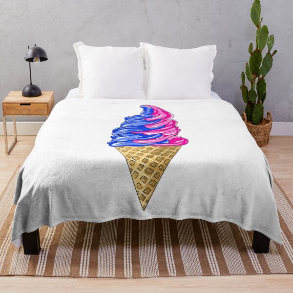 Item preview, Blue And Pink Ice Cream Swirl designed and sold by missmann.