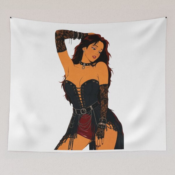Item preview, Gothic Pin-Up – Retro Cartoon Femme Fatale designed and sold by  Hollow Moon Studios..