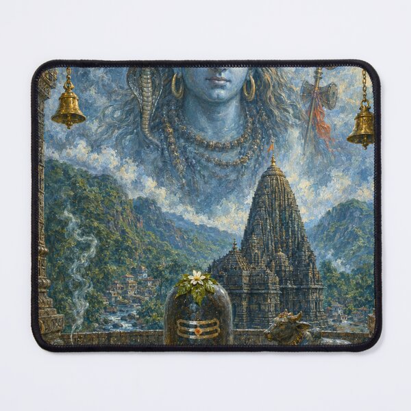 Item preview, 12-Jyotirlinga Series Trayambakeshwara Jyotirlinga with Mahadeva – Trimbakeshwar Devotional Art  designed and sold by Homyar.