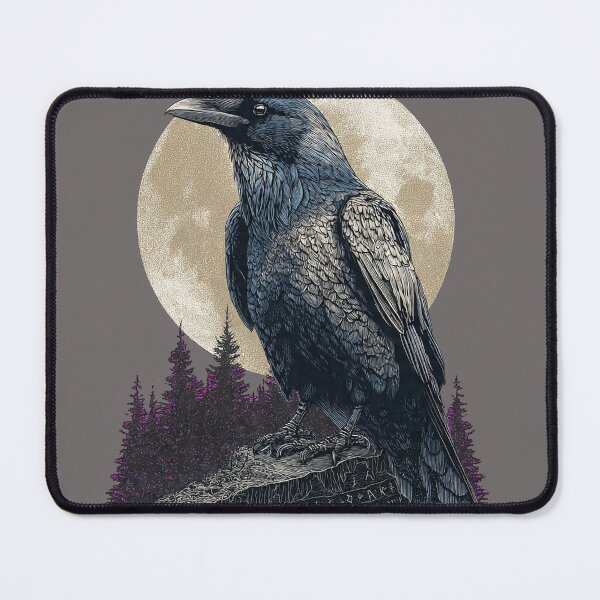 Item preview, Norse Raven Runestone - Viking Moon Guardian designed and sold by Raven Rune Atelier.