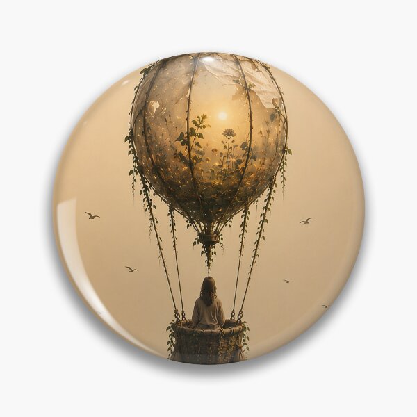 Item preview, Tree of the Journey – Hot Air Balloon Symbolic Art designed and sold by SacredLensV.