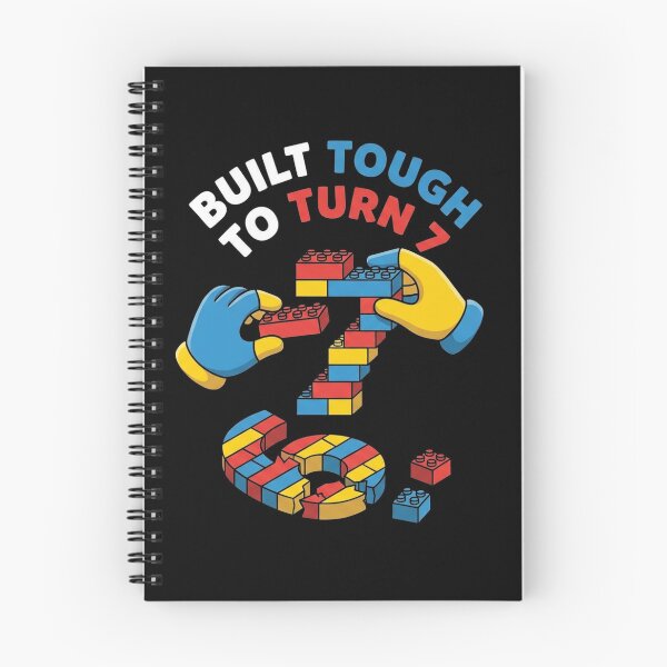 Item preview, Built Tough To Turn 7 Building Blocks 7th Birthday Boy designed and sold by TeNovaStudio ⭐⭐⭐⭐⭐.