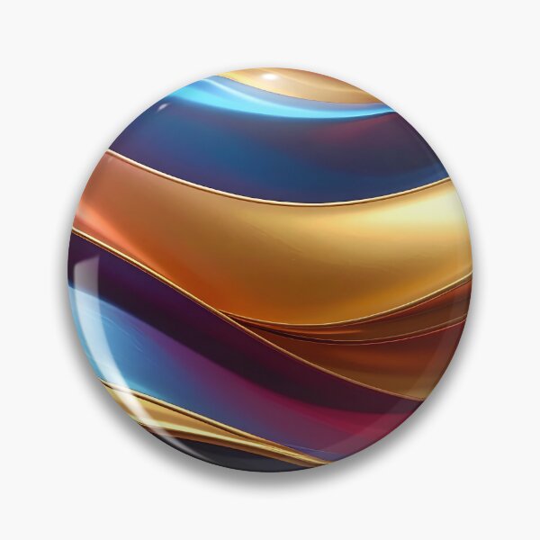 Item preview, Abstract Flowing Gold Red Blue Wave Artwork designed and sold by BetweenForms.