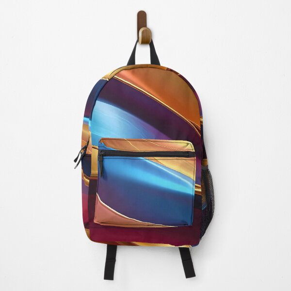 Item preview, Abstract Flowing Gold Red Blue Wave Artwork designed and sold by BetweenForms.