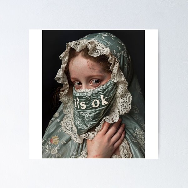 Item preview, It's OK Renaissance Surrealist Portrait Fine  designed and sold by iconiicc.
