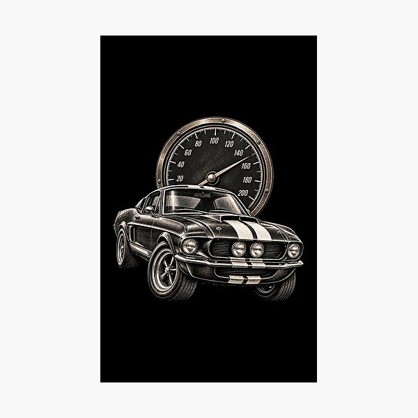 Item preview, Vintage Muscle Car  designed and sold by PrintGo26.