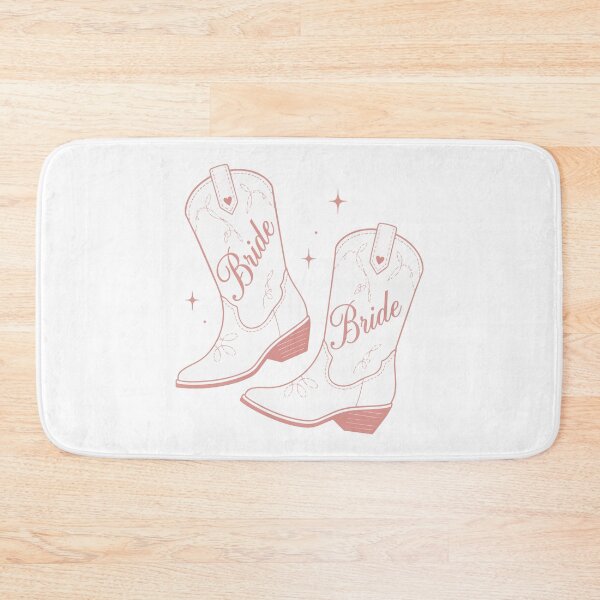 Item preview, Blush Pink "Bride" Wedding Cowboy Boots designed and sold by pixiedustpaint.