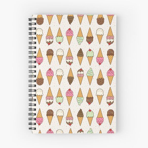 Item preview, Rows of ice cream cones with sprinkles on cream background designed and sold by Chantal creates.