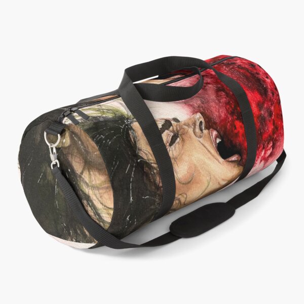 Item preview, Uncontained | Expressive Woman Portrait in Red and Black designed and sold by ArithraStudio.